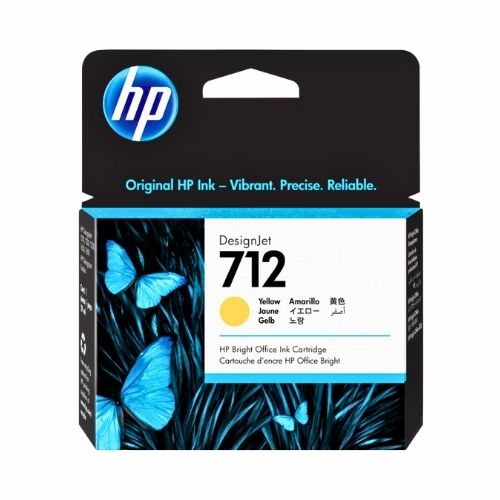 Toner Hewlett Packard 3ED69A Yellow No.712
