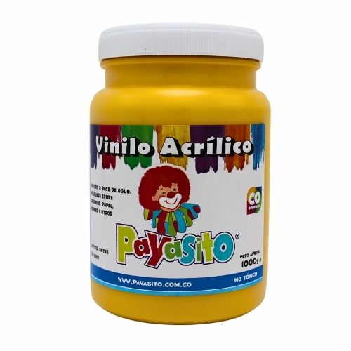 Vinilo Acrilico Payasito Frasco Amarillo 1000g