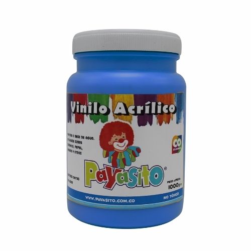 Vinilo Acrilico Payasito Frasco Azul 1000g