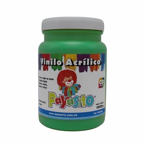 Vinilo Acrilico Payasito Frasco Verde 1000g