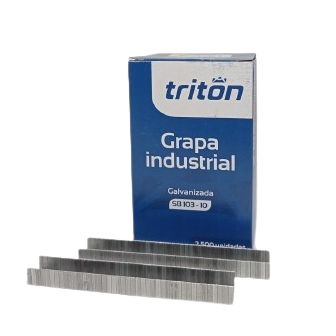 grapa industrial galvanizada sb 103-10 triton x 2500u.
