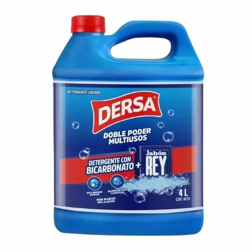 Detergente Liquido Multiusos Dersa + Jabon Rey 4000 Ml