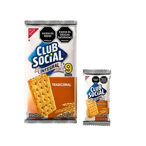 Galletas Club Social Integral X 9 Paquetes