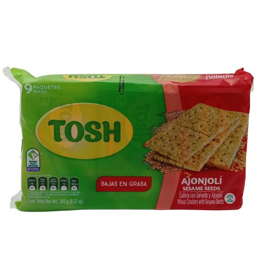 Galletas Tosh Con Ajonjoli Por 9 Paquetes