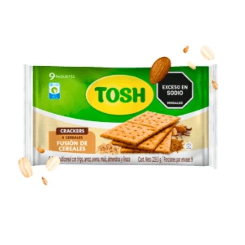 Galletas Tosh Fusion De Cereales X 9 Paquetes