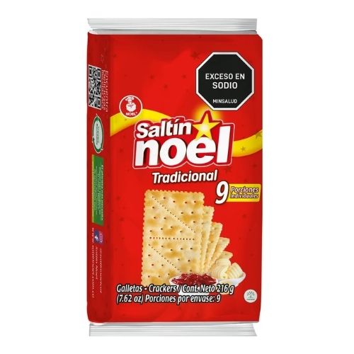 Galletas Saltin Noel Tradicional Por 9 Paquetes