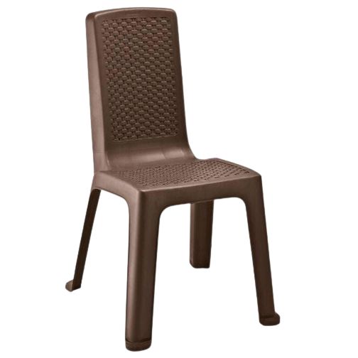 Silla Plastica Sin Brazos Cafe Eterna Rimax