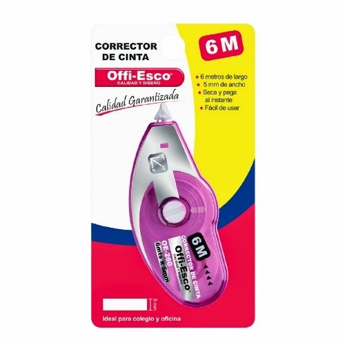 corrector blanco roller x 6m. offi-esco oe-260