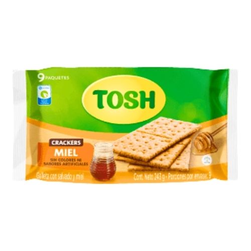 Galletas Tosh Miel Por 9 Paquetes