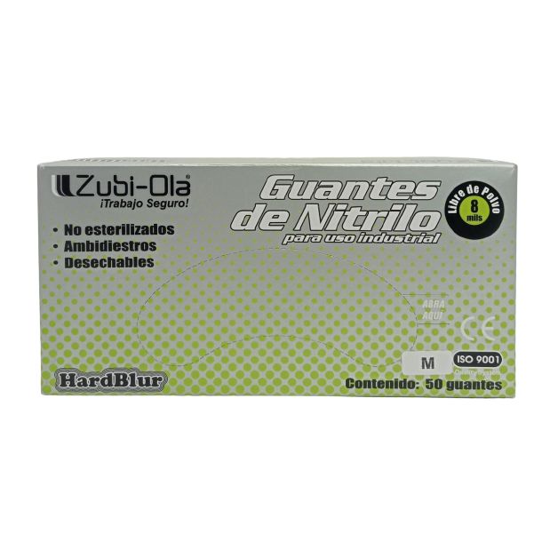 Guante Nitrilo Azul Hardblur Ref 11931028 Talla M Cajax50u.