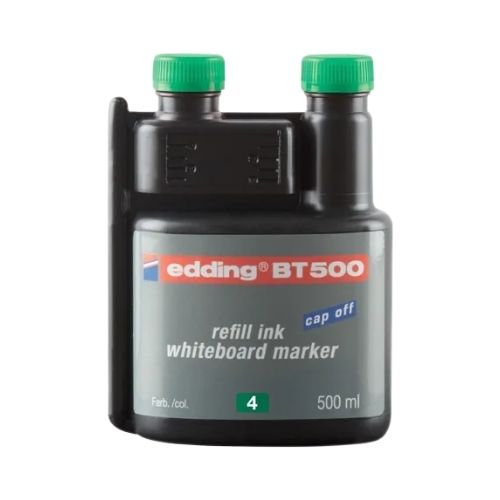 tinta marcador borrable x 500 cc verde edding
