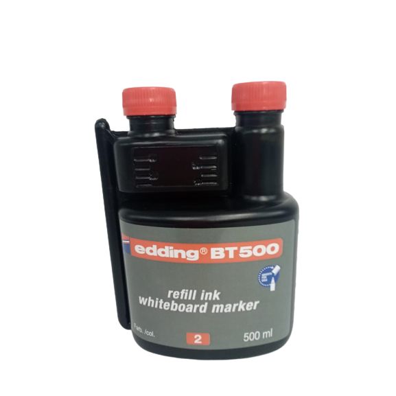 tinta marcador borrable x 500 cc roja edding