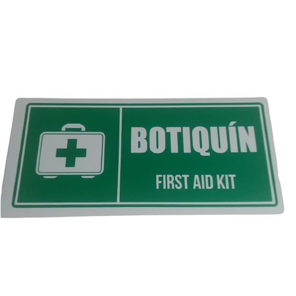 Señalizacion 30x14 Cms Calibre 20 (Botiquin)