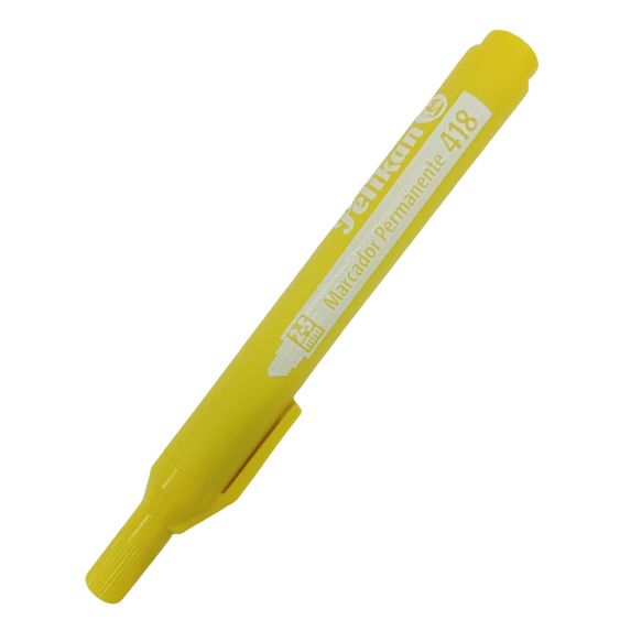 marcador permanente pelikan 418 amarillo (alta gama)