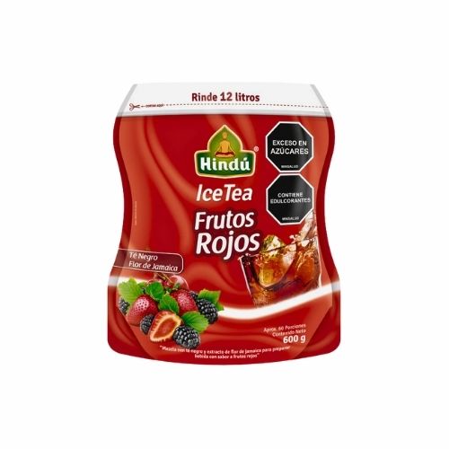 Ice Tea Hindu Ligth Frutos Rojos Con Stevia 600 G