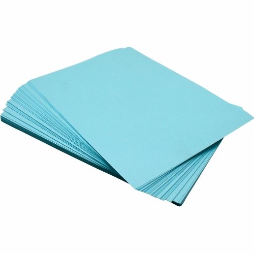 Cartulina Para Legajar 150g Azul En 1/8 Paq.x100u.