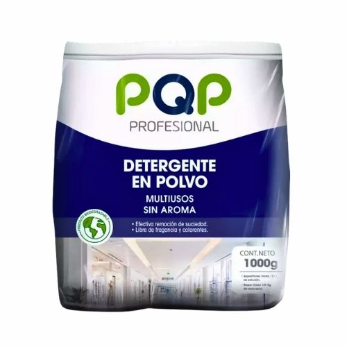 Detergente En Polvo Multiusos PQP Sin Aroma 1000 grs.