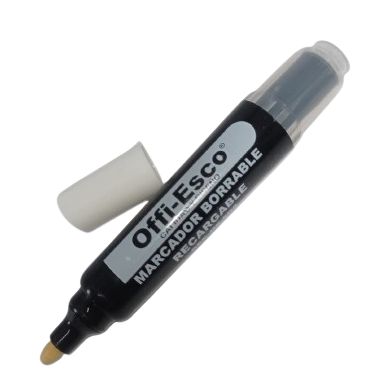 Marcador Borrable Recargable Offi-Esco Negro REF: OE-506