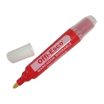 Marcador Borrable Recargable Offi-esco Rojo