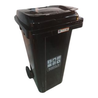 Contenedor Con Ruedas 120 Litros Negro Marca: Rimo