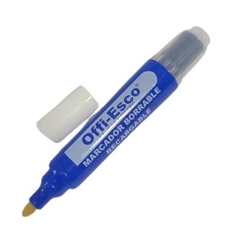 Marcador Borrable Recargable Offi-esco OE-506 Azul