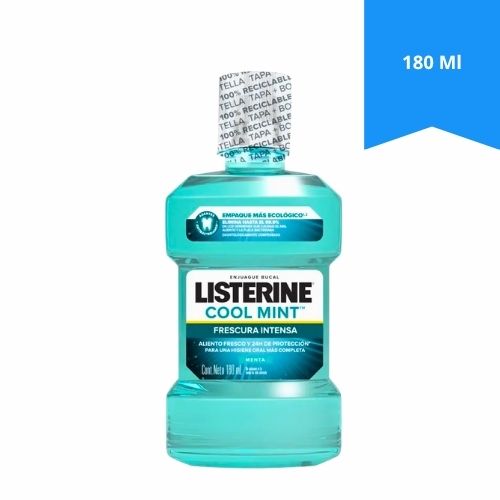 Enjuague Bucal Listerine Cool Mint Frasco 180 ML