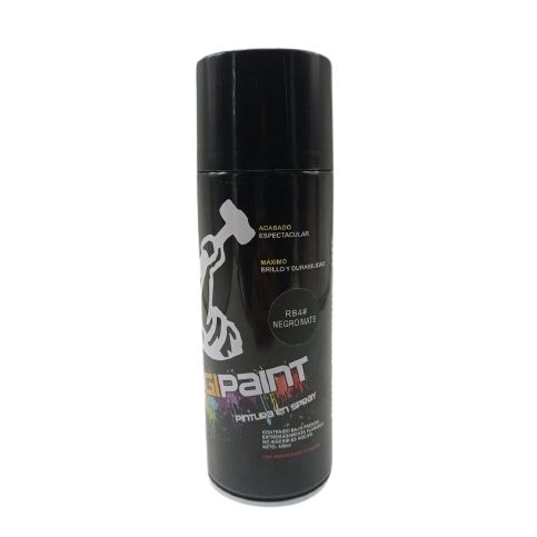 laca color negro mate 400 ml