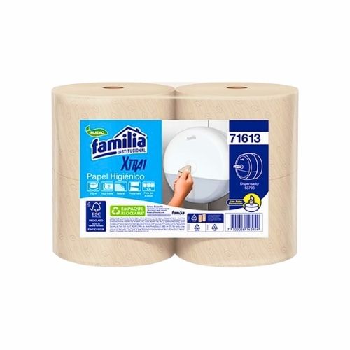 Papel Higienico Familia Natural Paq. 4x200m Doble Hoja Ref:  71613