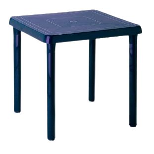 mesa plastica 4 puestos 75x75 color azul