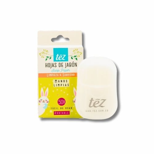 jabon tez en hojas x 50 uds