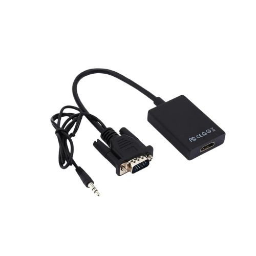 convertidor vga macho a hdmi hembra cable con audio