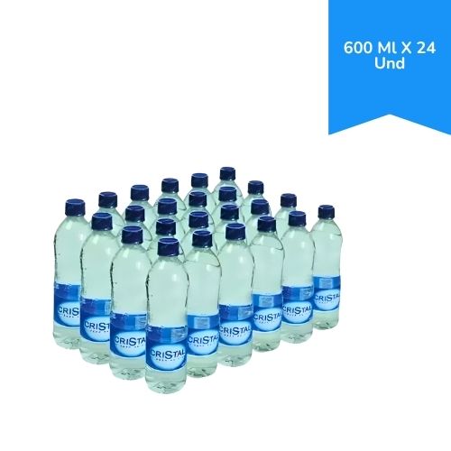 agua cristal sin gas 600ml paca x 24 uds (*)