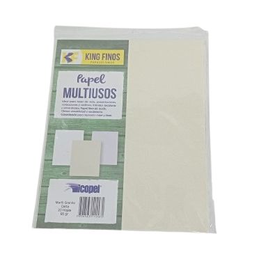 papel multiusos king finos marfil granito t carta 20 hojas