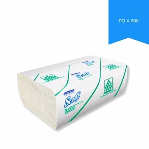 Servilleta Scott Blanca Doblada En Z Paquete X200 30209703