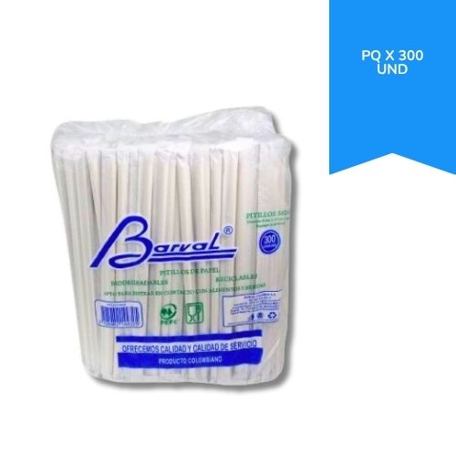 Pitillos De Carton Paquete Por 300 Unidades