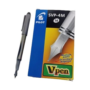 Pluma Fuente Pilot V-PEN SVP-4M Negra