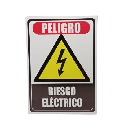 Señalizacion 21x15cms Riesgo Electrico