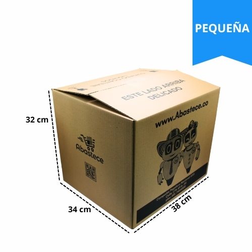 Caja De Carton Abastece 38 X 34 X 32 Cms Pequeña