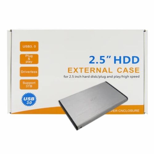 Caja Externa Para Disco Duro 2.5 Sata USB3.0 Silver CXU-0163