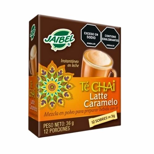 Te Jaibel Chai Caramelo Caja por 12 Sobres