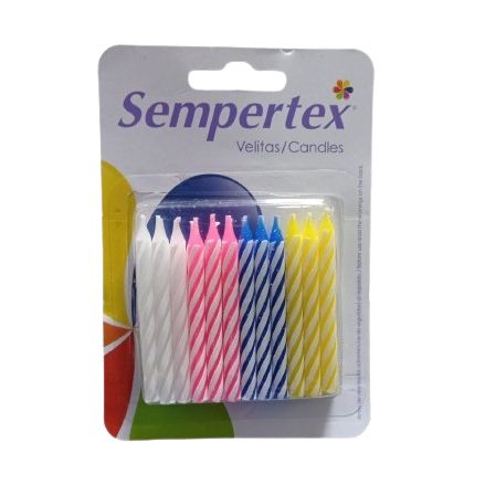 Velitas Feliz Cumpleaños Sempertex Paq.x24u.