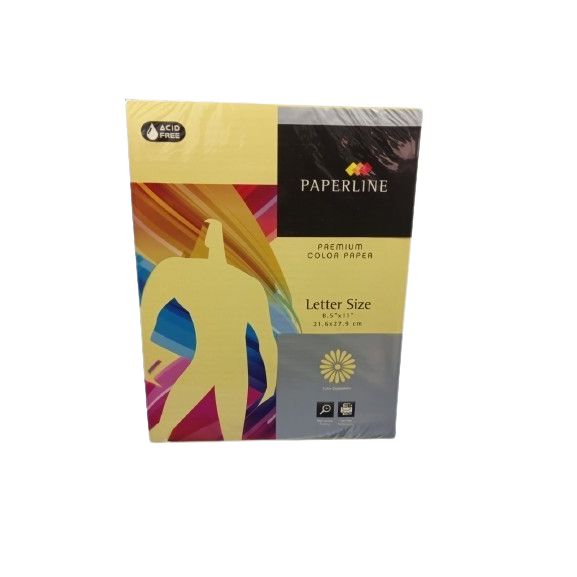 Resmas Carta Color Amarillo 75 grs