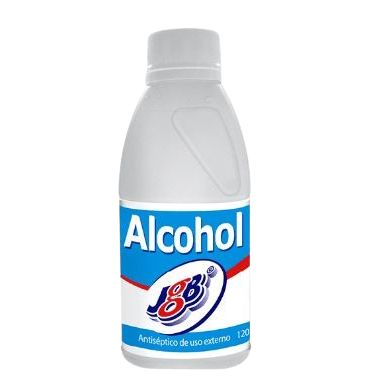 Alcohol Antiseptico Al 70 % Jgb Con Tapa 120Ml
