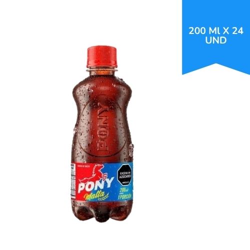 Pony Malta 200 ml por 24 Unidades