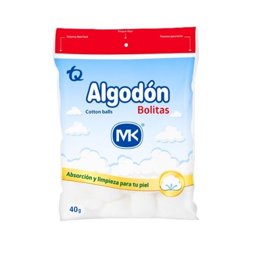 Algodon en Pomos MK Bolsa por 40 g (=)