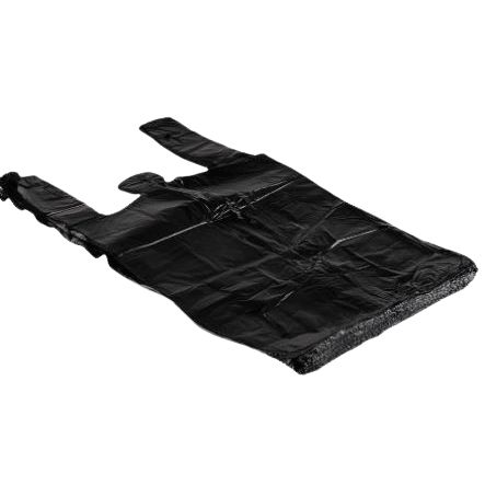 Bolsa Con Manija Negra 15 Kg Paquete X 100 Unidades