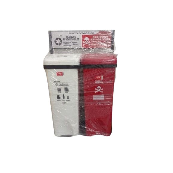 Punto Ecologico 53 L Blanco - Rojo