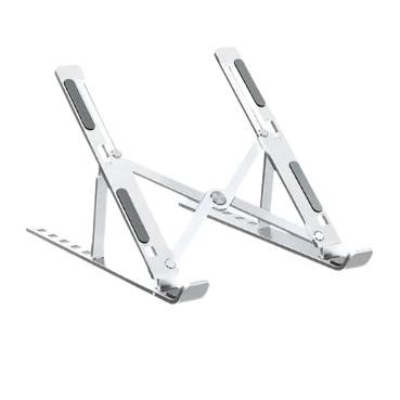 Base Para Portatil En Aluminio Gris Hasta 15.6 Pulg. 6 Posiciones