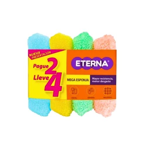 Mega Esponja Eterna Paq.x4u.