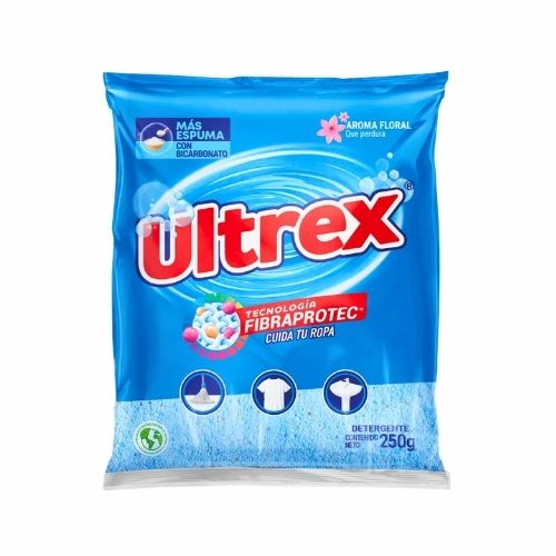 Jabon Detergente En Polvo Ultrex Floral 250g.